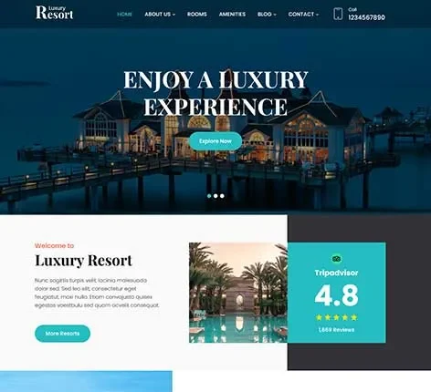 Lake Resort WordPress Theme by SKT Themes