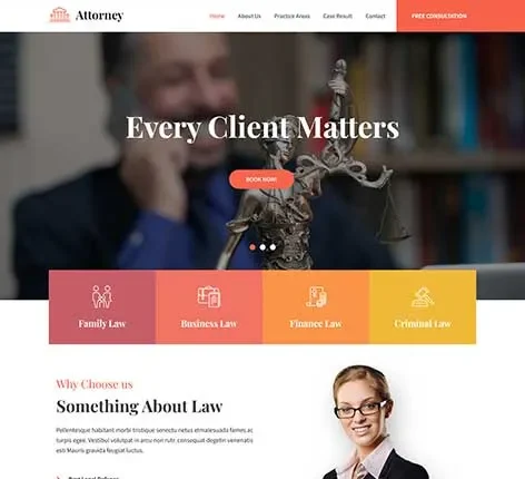 Law Office WordPress Theme for Legal Professionals