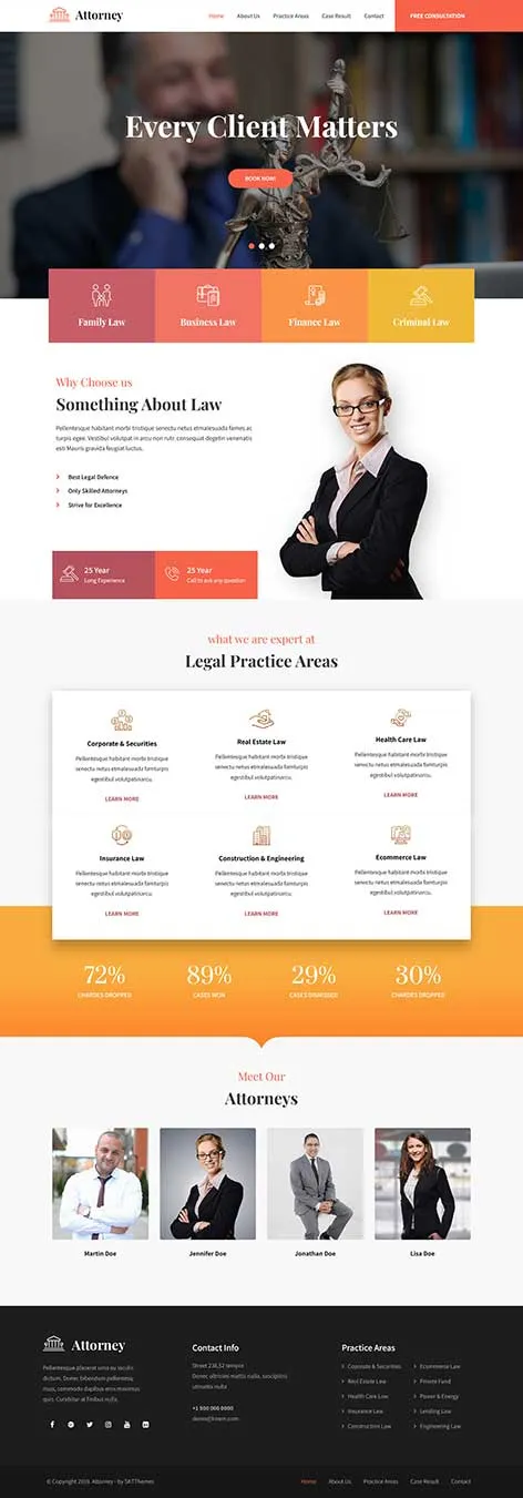Law Office WordPress Theme for Legal Professionals
