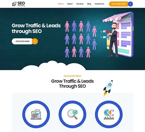 Lead Generation WordPress Theme from SKT Themes
