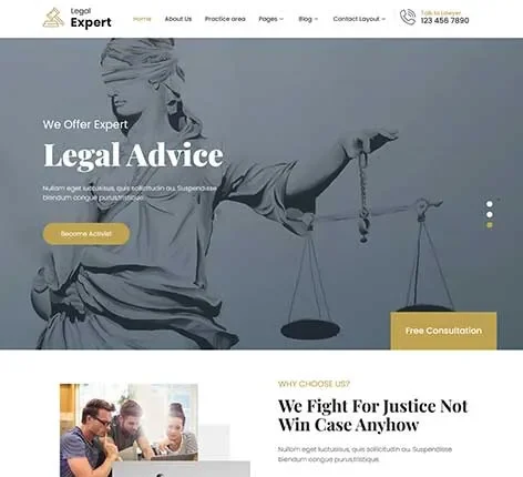 Legal WordPress Theme for Law Firms and Attorneys