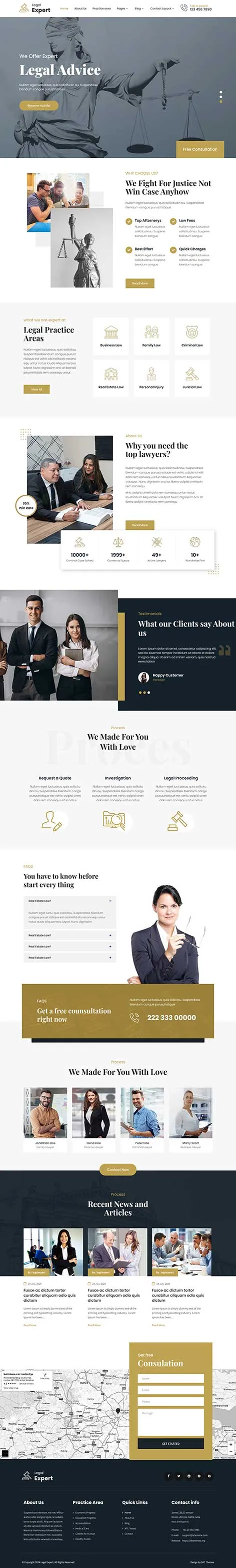 Legal WordPress Theme for Law Firms and Attorneys