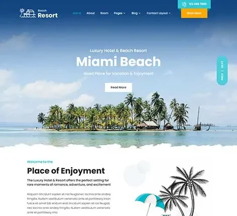 Leisure Center WordPress Theme for wellness and recreational centers