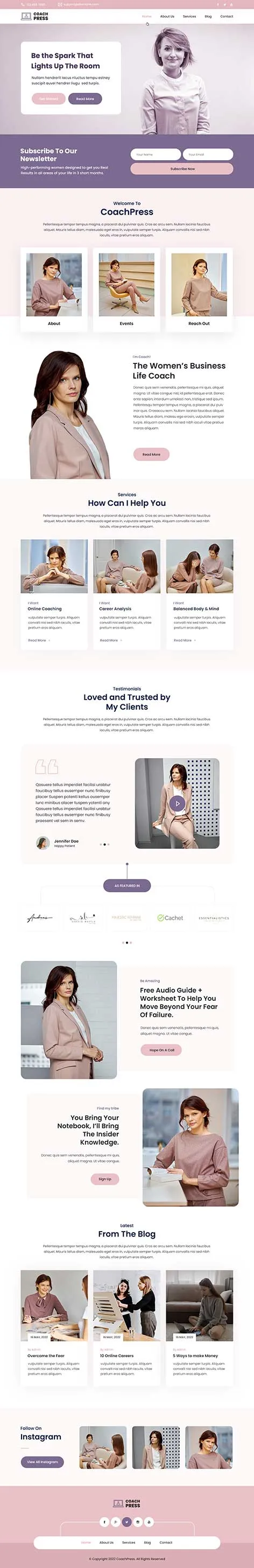 Life WordPress Theme for Lifestyle Coaches and Inspirational Blogs