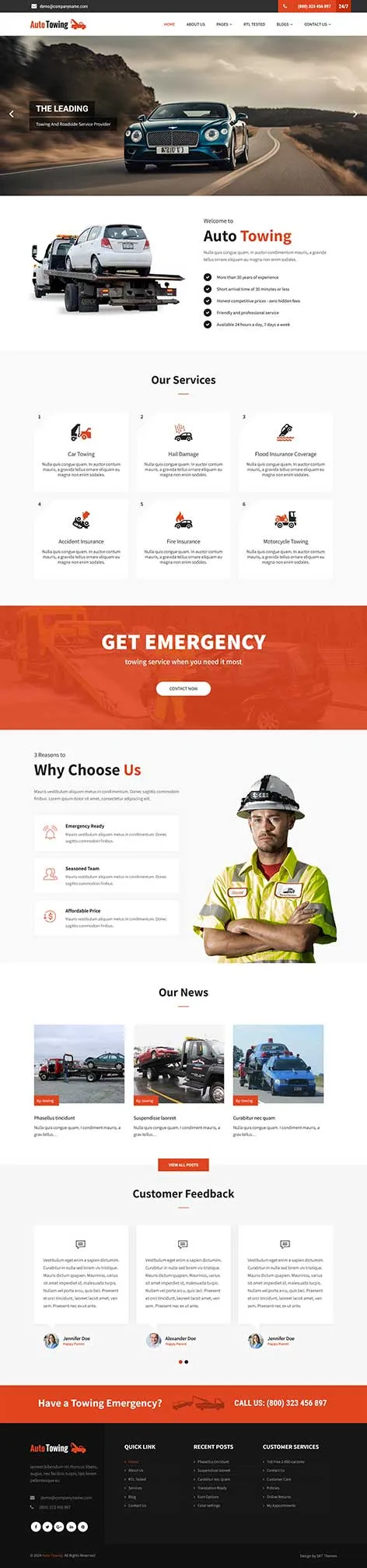 Limousine WordPress Theme for VIP Transport Businesses