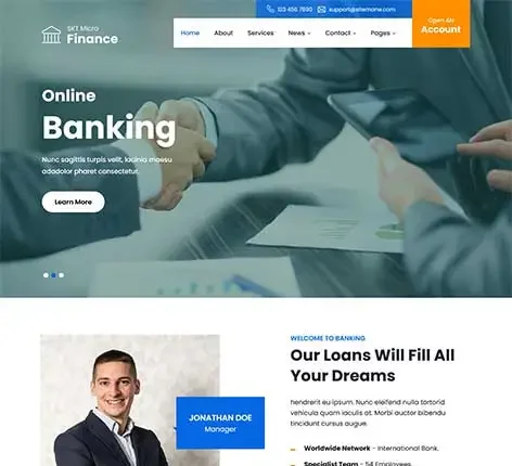 Loan Company WordPress Theme