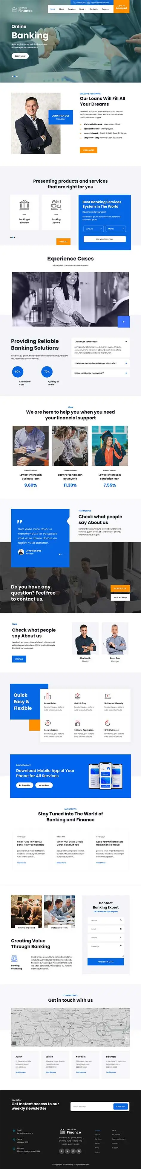 Loan Company WordPress Theme