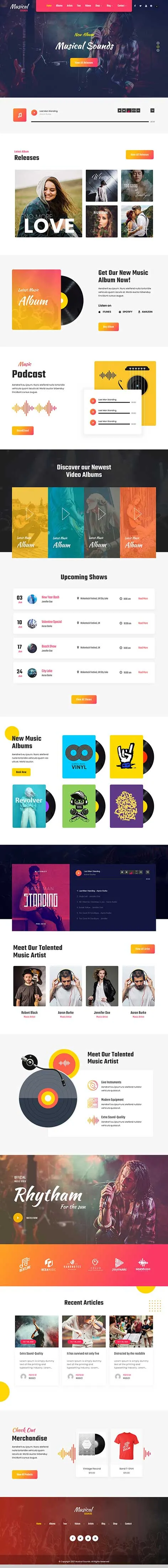 Lyrics WordPress Theme for Musicians and Songwriting Blogs