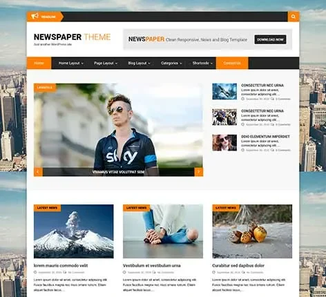 Magazine Style WordPress Theme for Editorial and News Sites
