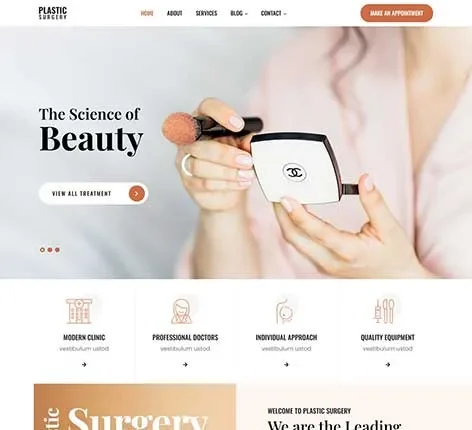 Makeup theme WordPress for beauty brands by SKT Themes