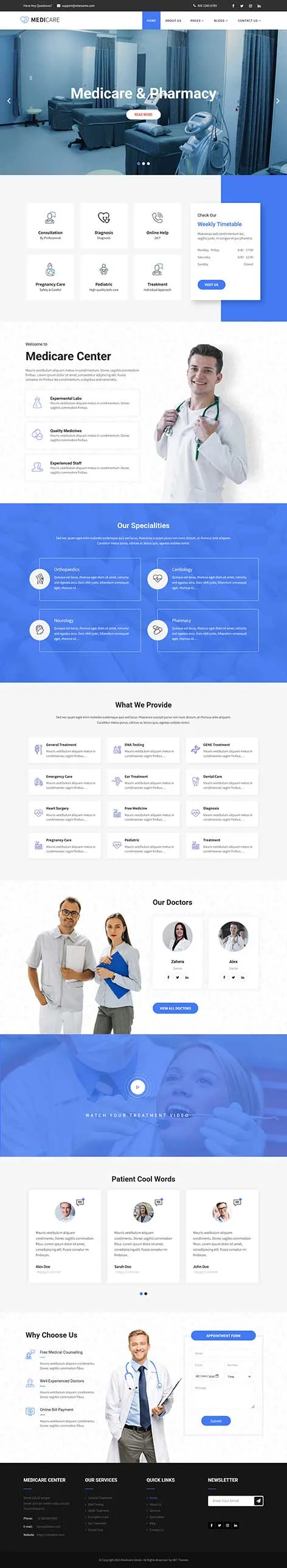 Medical WooCommerce theme for health stores by SKT Themes