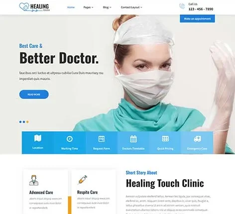 Medicure WordPress Theme for Clinics and Healthcare Providers