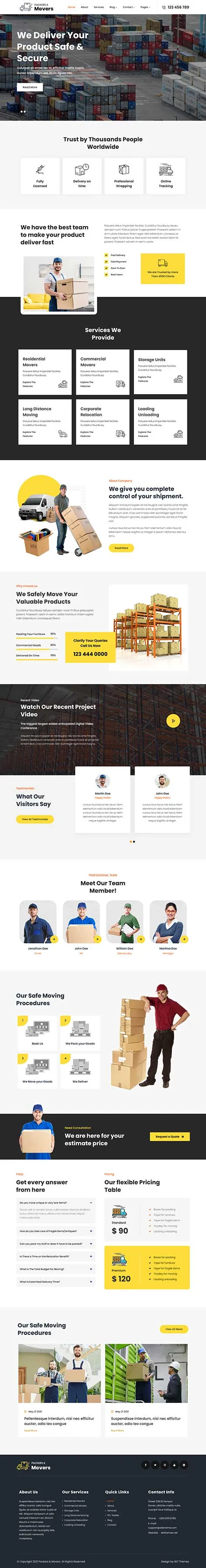 Merchant services WordPress theme for financial businesses by SKT Themes