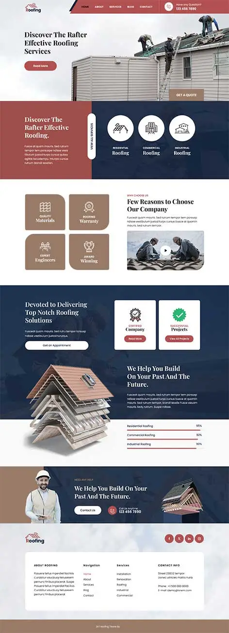 Metal Business WordPress Theme