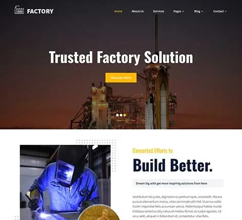 Mining Company WordPress Theme for Industrial and Engineering Firms