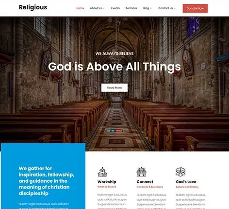 Ministry WordPress Theme for Churches and Faith-Based Groups