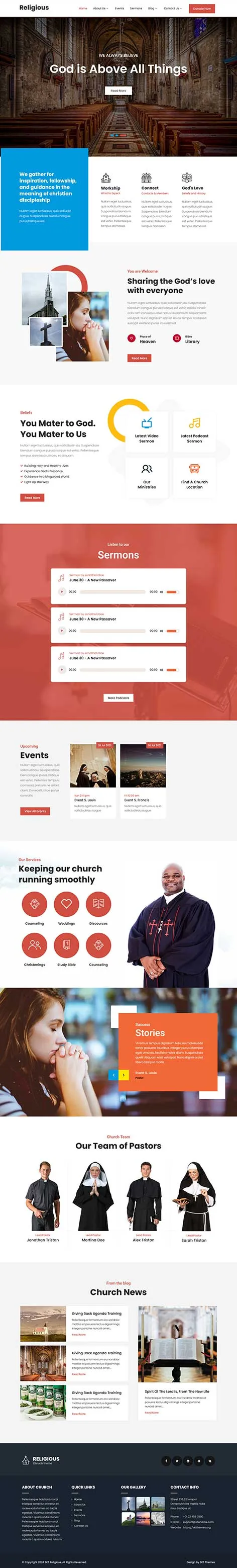 Ministry WordPress Theme for Churches and Faith-Based Groups