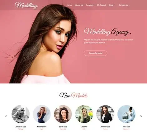 Model Portfolio WordPress Theme for Fashion and Talent Profiles