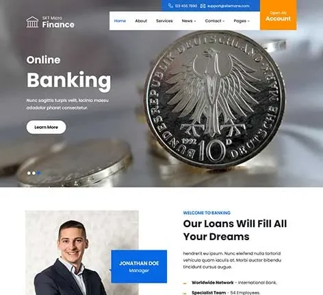 Money Order Service WordPress Theme