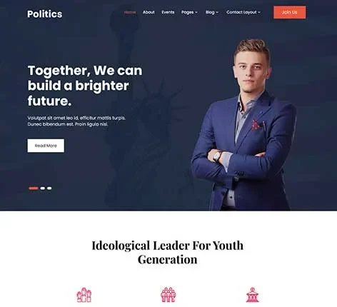 Motivational Speaker WordPress Theme for Public Speaking and Coaching