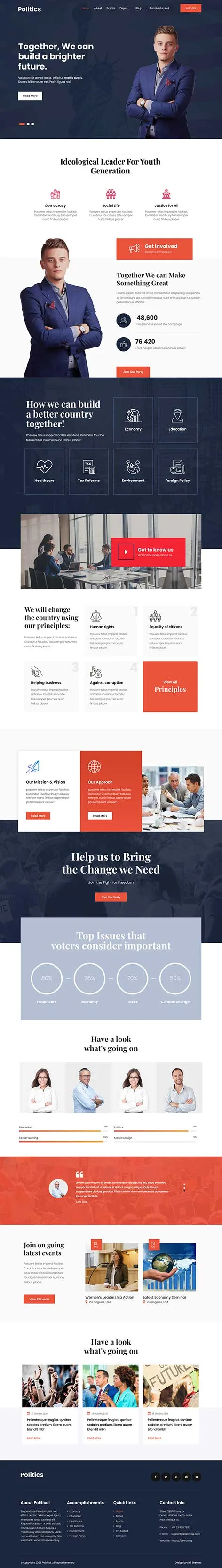 Motivational Speaker WordPress Theme for Public Speaking and Coaching