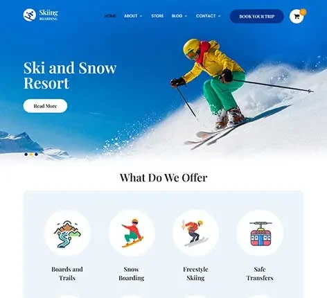 Motor racing WordPress theme for racing events by SKT Themes