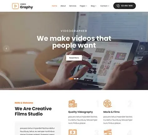 Multimedia WordPress Theme for Creators and Digital Studios