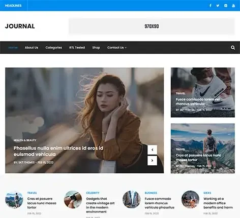 Multipurpose Ghost WordPress Theme