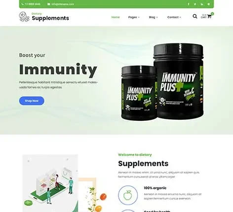 Nutrigen WordPress theme for nutrition websites by SKT Themes