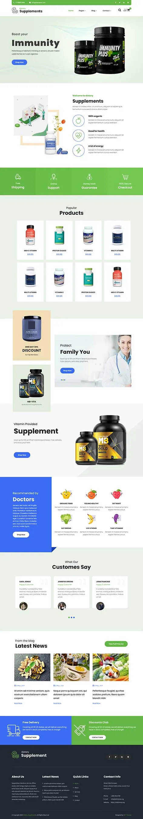 Nutrigen WordPress theme for nutrition websites by SKT Themes
