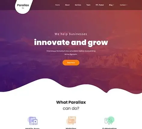One Page Scroll WordPress Theme for Single-Page Websites