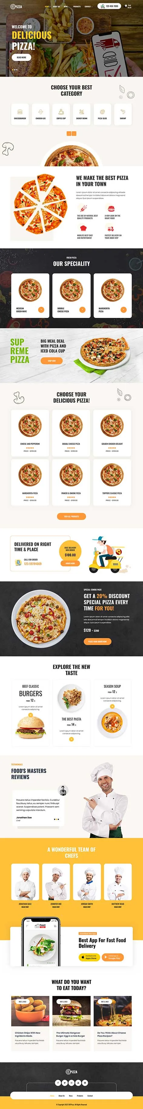 Online food ordering WordPress theme by SKT Themes