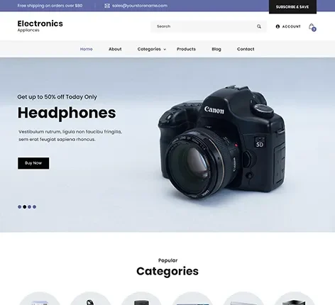 Online Shopping WordPress Theme by SKT Themes – eCommerce ready template