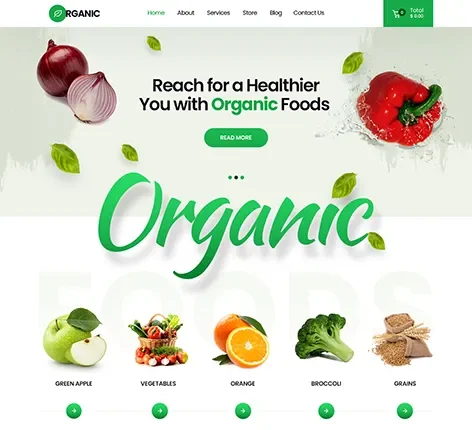 Organic Store WordPress Theme for Eco Shops and Grocery Websites