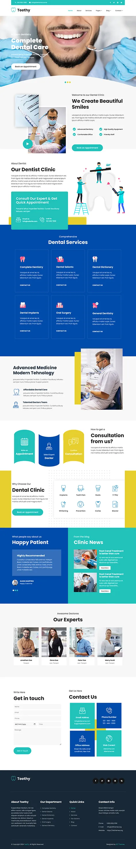 Orthodontist WordPress Theme by SKT Themes