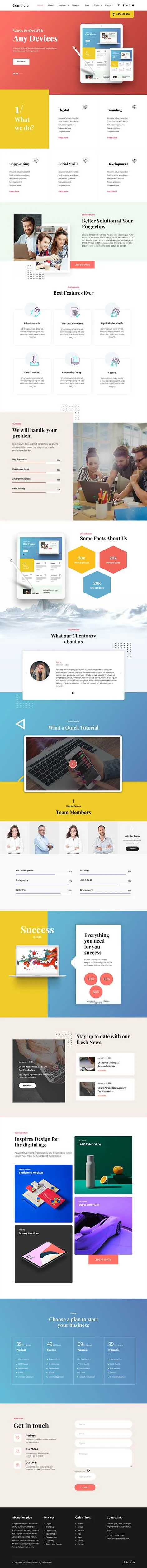 Paid WordPress Theme for Premium Features and Business Use