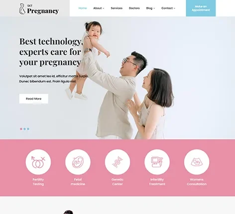 Parenting WordPress theme for family blogs by SKT Themes