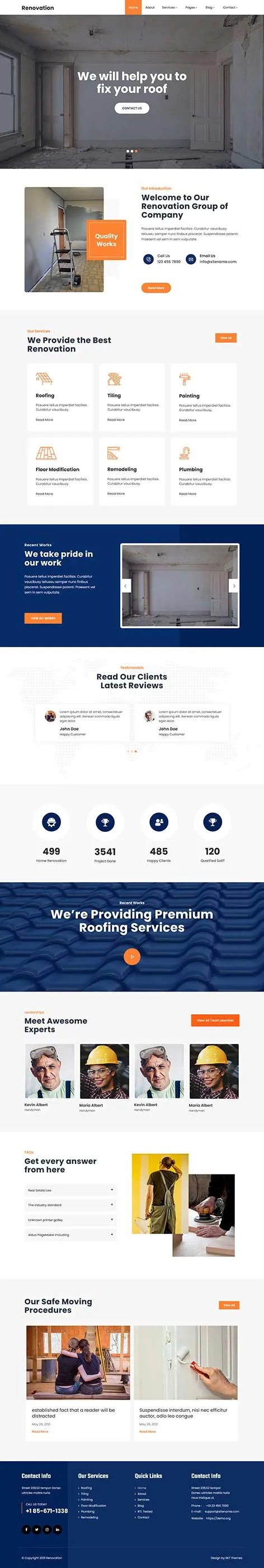 Paving WordPress Theme for Asphalt and Road Construction Businesses