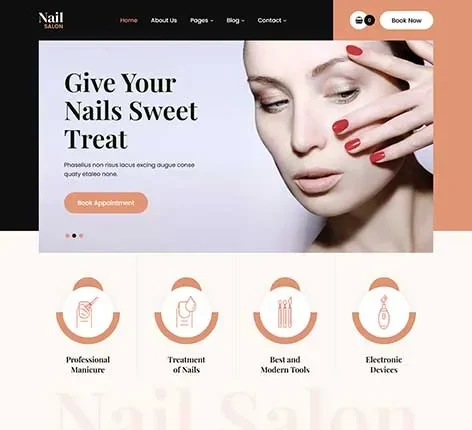 Pedicure WordPress Theme for Nail Salons and Beauty Bars