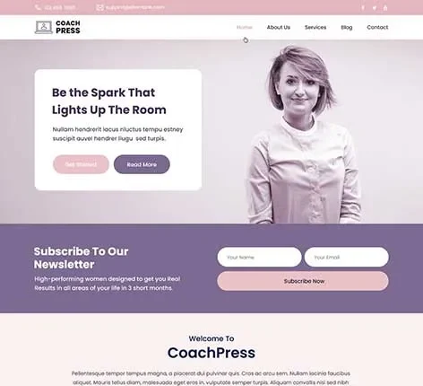 Personal Development WordPress Theme for Life Coaches and Motivational Experts