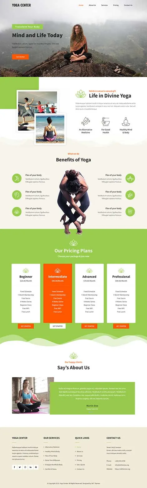 Personal Profile WordPress Theme by SKT Themes