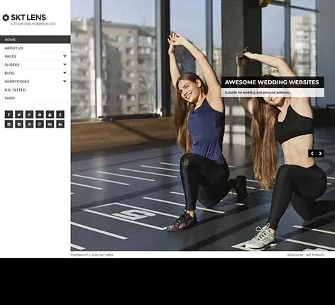 Personal website WordPress theme for individuals by SKT Themes