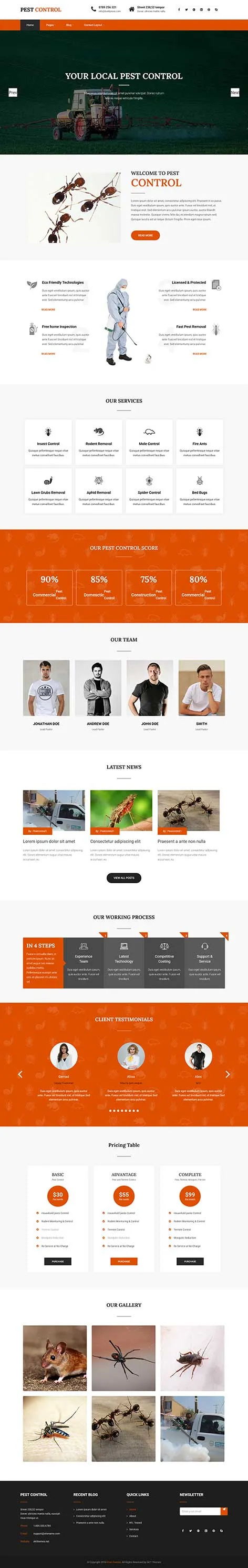 Pesticide Production WordPress Theme for Agricultural Agencies