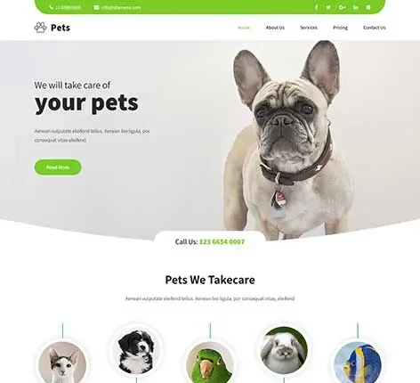 Pet Shop WordPress Theme for Pet Stores and Animal Care Services