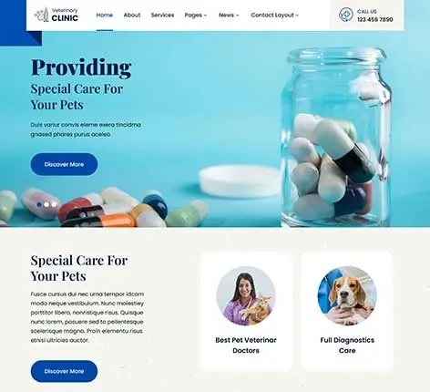 Pharmacy WordPress theme for healthcare by SKT Themes