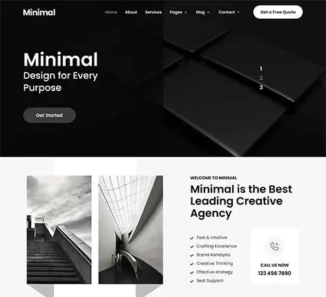 Prebuilt Layout WordPress Theme with ready-made sections for quick setup