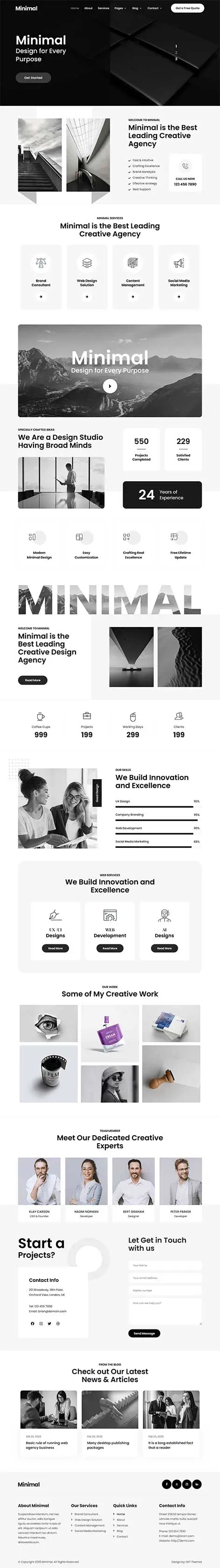 Prebuilt Layout WordPress Theme