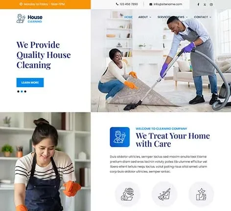 Pressure Washing Service WordPress Theme for exterior cleaning businesses