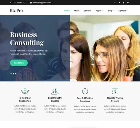 Pretty WordPress Theme by SKT Themes