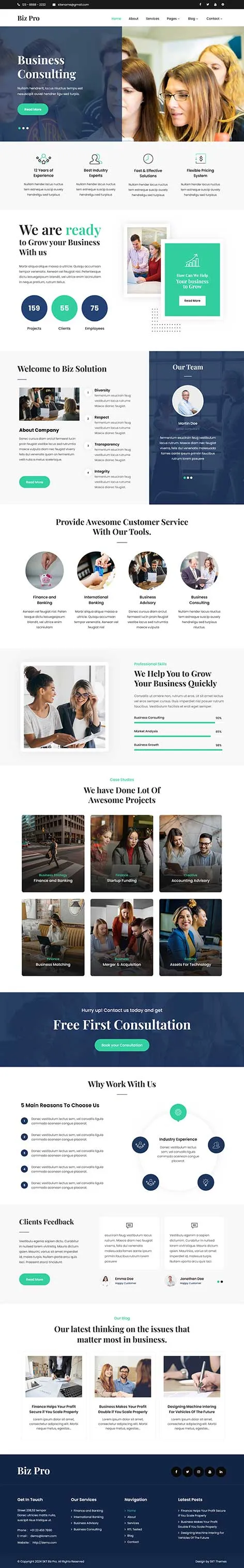 Pretty WordPress Theme by SKT Themes